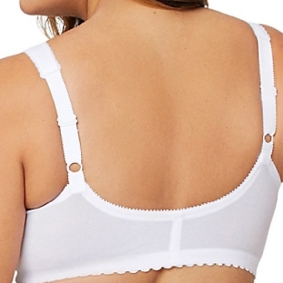 NWOT Glamorise Miracle Lift Wire Free Front Close Bra 56D White - Picture 2 of 5